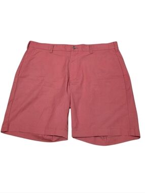 Peter Millar Salmon Flat Front Casual Golf Shorts